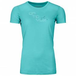 Ortovox - Women's 185 Merino Tangram Logo - Merinoshirt Gr L ice waterfall von Ortovox