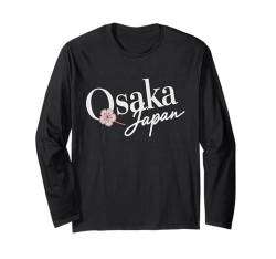 Asia Lover Travel to Japan Osaka Vacation Langarmshirt von Osaka Reiseoutfit für Männer und Frauen