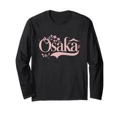 Travel to Osaka Sakura Festival Cherry Blossom Japan Langarmshirt von Osaka Reiseoutfit für Männer und Frauen