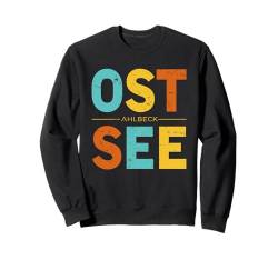 Ostseebad Ahlbeck Ostsee Küste Meer Strand Sommer Retro Sweatshirt von Ostsee Ostseeküste Ostseebad Urlaubsort Souvenir