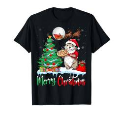 Merry Christmas Otter Cute Otter Lover Santa Hat Xmas Tree T-Shirt von Otter Christmas Party Shirts Co.