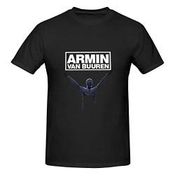 Armin Van Buuren Herren Fit Heavyweight Kurzarm T-Shirt Lässig Stilvolle Elastizität T-Shirts für Männer von Oudrspo