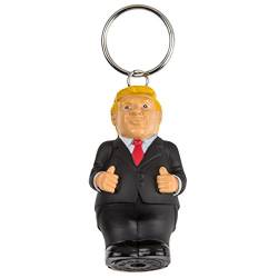 Squeeze Präsident Poop 6cm Schlüsselanhänger - lustige Schlüsselanhänger - Neuheit Geschenke - Donald Trump von Out of the blue