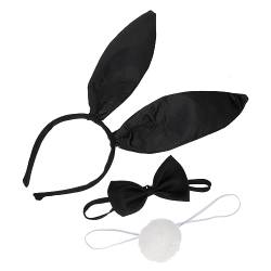 Outanaya 1 Satz Hasenohr Stirnband kaninchenohren rabbit ears haar tapes Abschlussball Requisiten rosa Haargummis ausgestopfter Hase Hasenohren-Stirnband einzigartige Cosplay-Requisite Tuch von Outanaya