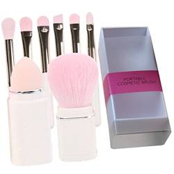 Outanaya 1 Satz Make-up-Pinsel-Set Gesichts-Make-up-Pinsel Schminkpinsel für Mädchen Bilden kosmetikpinsel makeup brushes Augenpinsel für Make-up Make-up-Zubehör für Frauen Kunstfaser Weiß von Outanaya