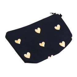 Outanaya Schwarze Weihnachtstasche Für Damen Tägliche Clutch Damen Reise Kosmetiktasche Reise Make Up Pinsel Damen Tragetasche Make Up Tasche Für Reisen Make Up Aufbewahrungstasche von Outanaya