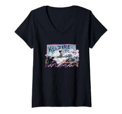 Damen Outer Banks Kildare Island Surfboard Co. Kiara Poster T-Shirt mit V-Ausschnitt von Outer Banks