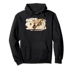 Outer Banks JJ Poguelandia Flag Palm Trees Paradise Portrait Pullover Hoodie von Outer Banks