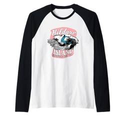 Outer Banks Kildare Island Surfboard Co. Retro Graphic Raglan von Outer Banks