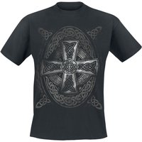 Outer Vision T-Shirt - Celtic Cross - S bis 4XL - für Männer - Größe XXL - schwarz von Outer Vision