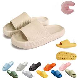 Cloudies - Orthopädische Hausschuhe, Cozy Slides Original Women's Men's Super Soft Cloud Comfortable Bath Sandals (khaki, Erwachsene, 38, Numerisch (von/bis), EU Schuhgrößensystem, 39, Breit) von Oveallgo