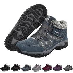 Oveallgo Orthopädische Winterschuhe, rutschfest und Warm Sneaker Schuhe Herren Damen (Blau, Erwachsene, 40, Numerisch, EU Schuhgrößensystem, Breit) von Oveallgo