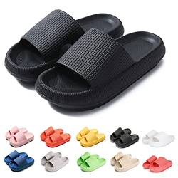 Oveallgo Wolken Damen Original, Cozy Slides Original Cloud Slippers Herren (Schwarz, Erwachsene, 40, Numerisch (von/bis), EU Schuhgrößensystem, 41, Breit) von Oveallgo