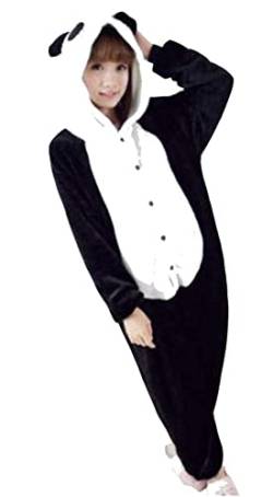 Ovender Kostüm Kigurumi Erwachsene Tierkostüme Karneval Halloween Party Weihnachten Schlafanzug Unterhaltung Unisex Damen Herren Cosplay Show Unterwäsche Winter (S, Panda Zombie) von Ovender