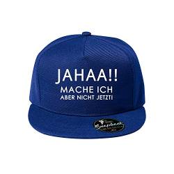 OwnDesigner Jahaa mache Baseball Cap - Unisex Mütze, Cap für Herren und Damen, einfarbige Basecap (Cap 480 Blau) von OwnDesigner