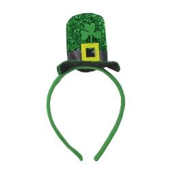 Patricks Day Stirnband Irish Hat Head Bopper Grüner Haarreifen Haarschmuck von Oxxggkao