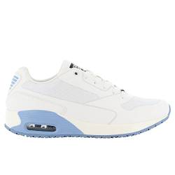 Oxypas ElaS4201lbl Ela SRC-Sportschuhe, Arbeitsschuhe, Sneaker,White with Light Blue,42 EU von Oxypas