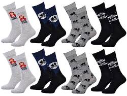 Ozabi Socken Pack Herren E.T. L'EXTRATERRESTRE (as3, numeric, numeric_39, numeric_42, regular, regular, Pack de 8 Paires 1687) von Ozabi