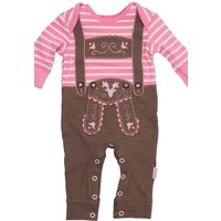 P.Eisenherz Trachtenkleid Baby Strampler Mädchen - LEDERHOSE MADL - rosa von P.Eisenherz