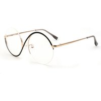 PACIEA Lesebrille Damen Herren Blaulichtfilter S-Form Goldene Metallbügel von PACIEA