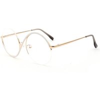 PACIEA Lesebrille Damen Herren Blaulichtfilter S-Form Goldene Metallbügel von PACIEA