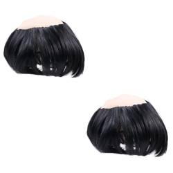 PACKOVE 2St Cosplay-Kopfbedeckung Bald wig Monk wig Happy atmosphere wig Costume party props Wig for theme parties Washable wig Fit well wig Carnival wig Mann Perücke Cosplay-Perücke Black von PACKOVE