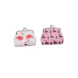 PACKOVE 2st Geldbörse Für Mädchen Geldbörse Mit Flamingo Kinder Geldbörse Geldbörsen Goldene Tasche Damen Beutel von PACKOVE