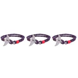 PACKOVE 3st Armband Für Frauen Gewebte Armbänder Für Damen Gewebte Handkette Walschwanz Wickeln Seil Armband Modische Armbänder Für Frauen -armband Fischschwanz Fräulein Geschenk von PACKOVE