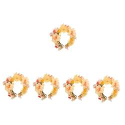 PACKOVE 5St Haarnadel-Stirnband Blumengirlande Kränze Haarband Stirnbänder für Damen Stirnband Blumenhaarbänder dreidimensional Krone Dekorationen künstliche reisen Kranz von PACKOVE