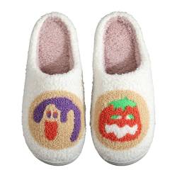 PAIDAXING Gästehausschuhe Plüsch Gr.36-47 Flauschige Damen Plüsch Pantoffeln Weiche Bequeme rutschfeste Cozy Slippers Cozy Slippers Unisex Hausschuhe Badeslipper von PAIDAXING