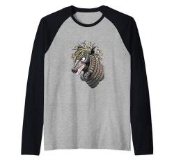 Armadillo Fierce Wildlife Conservation, Männer Frauen Jungen Mädchen Raglan von PALI SPA