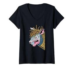 Damen Armadillo Cute Wildlife Conservation, Men Women Boys Girls T-Shirt mit V-Ausschnitt von PALI SPA