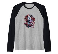 Süßer Glückspanda und Glücksdrache Mix - Fusion, Glück Raglan von PALI SPA