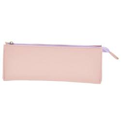 PAMINGONO Kosmetiktasche mit großem Fassungsvermögen Make-up-Organizer-Tasche Schminktasche Briefpapierbeutel Storage Pockets Storage Bags Federmäppchen Tragbare Kosmetiktasche PU-Leder Rosa von PAMINGONO