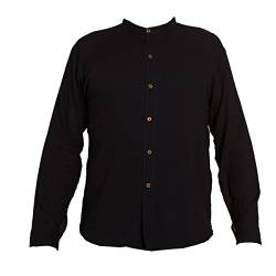PANASIAM Shirt, K', 6button, black, M, longsleeve von PANASIAM