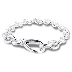 PANDOCCI 2020 klobig Infinity Knot 925 Silberkette Armband für Frau DIY Passend für Original Pandora Armbänder Charme Modeschmuck (18CM) von PANDOCCI