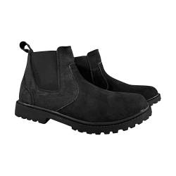 PAULGOS Herren Chelsea Boots, Stiefeletten Größe 47, schwarz von PAULGOS