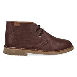 PAYMA - Safari Desert Boot aus GlattLeder für Damen und Herren. Schuhe aus Spanien. Chukka Stiefeletten Schuhe Stiefel Sport und Kleid. Gummisohle. Farbe: Setter Glatt, Größe: EU 46 von PAYMA