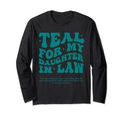 PCOS Awareness Daughter In Law Items Products Gifts Teal Langarmshirt von PCOS Awareness Shirt Products Items Accessories