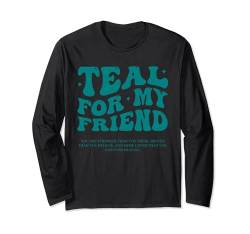 Teal PCOS Awareness Friend Items Produkte Geschenke Accessoires Langarmshirt von PCOS Awareness Shirt Products Items Accessories