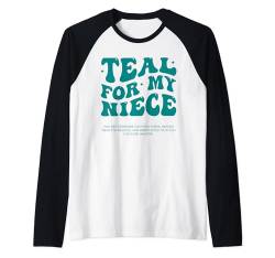 September Ich trage blaugrün für den PCOS Awareness Month Items Nichte Raglan von PCOS Awareness Shirt Supporter Products Family