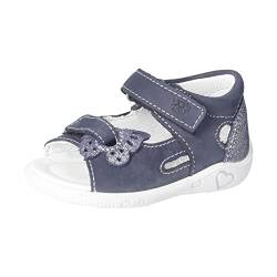 PEPINO Ricosta Mädchen Sandalen Silvi,Kinderschuhe,WMS:Mittel,Sandaletten,Klettverschluss,Kids,Kinderschuhe,Nautic (170),21 EU von PEPINO