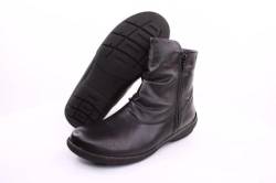 PETER ERIKSON Damen Leder Boot doppel Reißverschluss einfacher Einstieg SCHWARZ Warmfutter ROSY ROSY-31-42-black-G von PETER ERIKSON