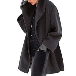 PHASZ Damen Trenchcoat | Wintermantel Warme Jacke | Übergroße Mäntel mit Reverskragen, Trenchcoat, Peacoat, mittellange Jacke, warme Oberbekleidung von PHASZ