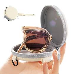 PHASZ Faltbare Sonnenbrille, polarisiert, trendig, polarisiert, quadratisch, UV-Schutz, Sonnenbrille, Fahrsonnenbrille für Damen, Top Version Box, 35 EU von PHASZ