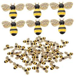 PHENOFICE 40St Telefon Charms Flatback-Cabochons Handgemachte DIY Haarschmuck Bienen-Handy-Schmuck handytasche zarte Handyschalen-Bienendekore Miniatur-Bienen-Dekor Legierung Black von PHENOFICE