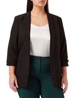 PIECES Damen Pcboss 3/4 Blazer Noos, Schwarz, XXL von PIECES