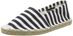 PIECES HAISHA ESPADRILLOS STRIPES NAVY/WHT, Damen Espadrilles, Mehrfarbig (Navy Blazer), 36 EU von PIECES