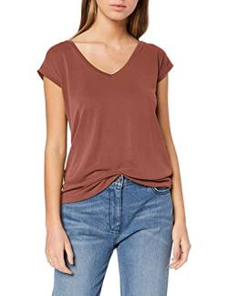 Pieces Damen PCKAMALA Tee NOOS T-Shirt, Sable, S von PIECES