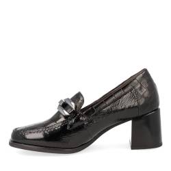 PITILLOS - 5402 Schwarz - Lederschuh mit Absatz Gummisohle, für: Damen, Schwarz , 40 EU von PITILLOS